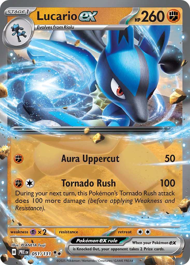 Lucario ex - 051/131 - SV: Prismatic Evolutions (PRE)