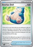 Snorlax Doll  - 175/182  - Paradox Rift  - (Reverse Holo)