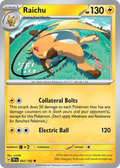 Raichu - 052/162 - Temporal Forces (Reverse Holo)