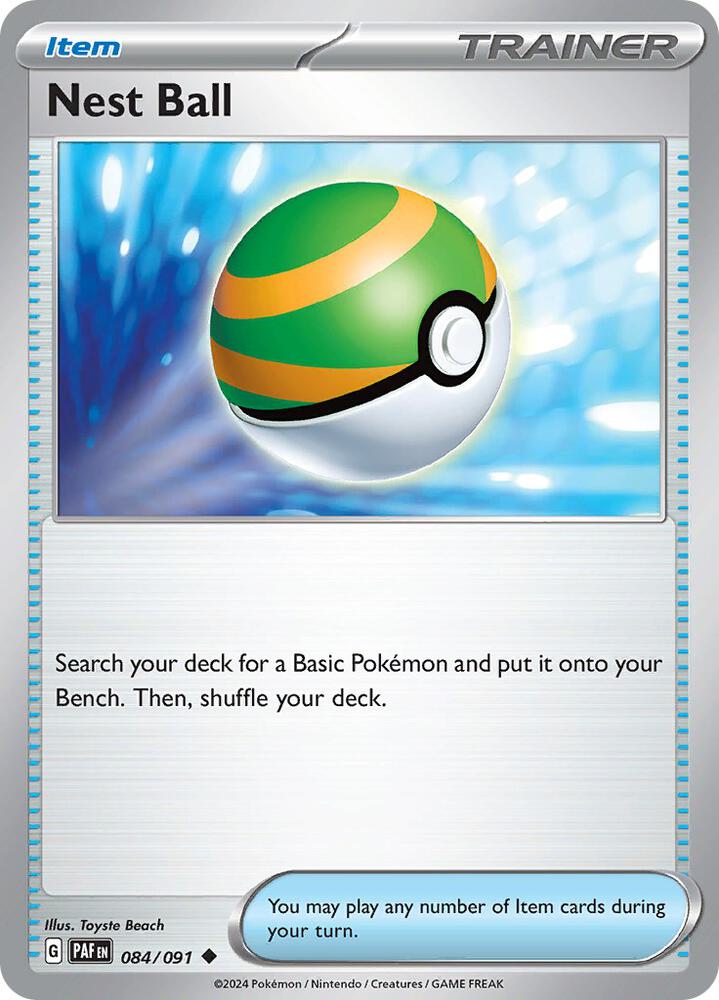 Nest Ball - 084/091 - Paldean Fates (Reverse Holo)