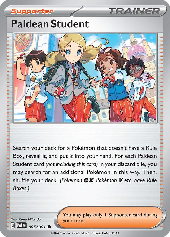 Paldean Student - 085/091 - SV: Paldean Fates