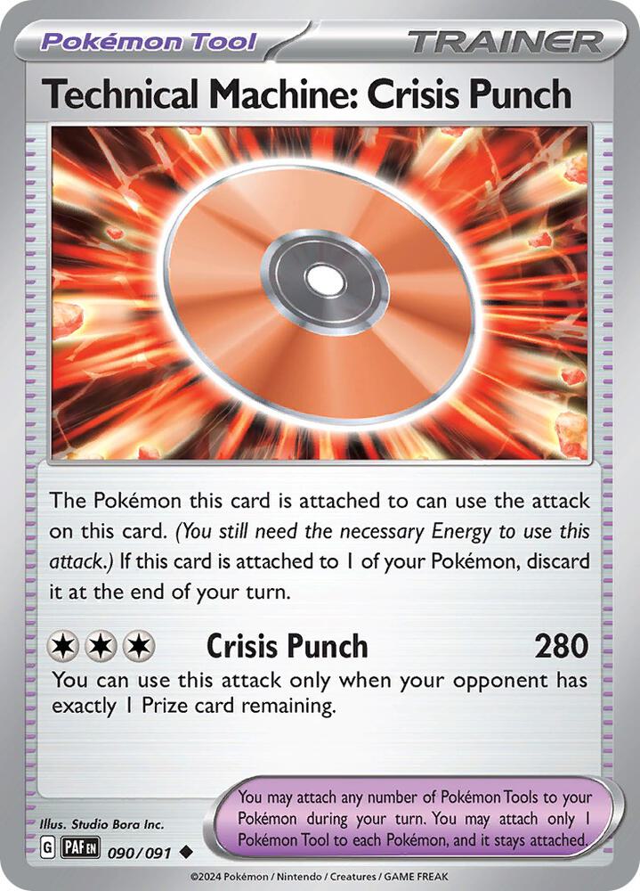 Technical Machine: Crisis Punch - 090/091 - Paldean Fates