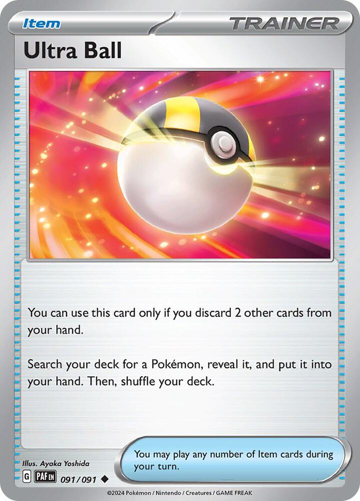 Ultra Ball - 091/091 - Paldean Fates (Reverse Holo)
