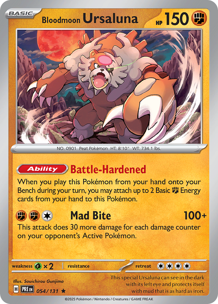 Bloodmoon Ursaluna - 054/131 - Prismatic Evolutions (Holo)