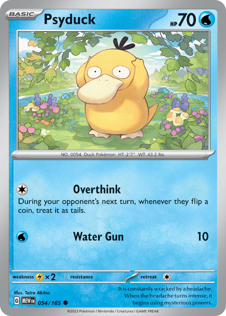 Psyduck - 054/165 -SV: Scarlet & Violet 151 (MEW) (Reverse Holo)