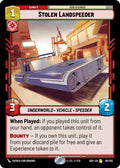 Stolen Landspeeder - 161/262 - Shadows of the Galaxy