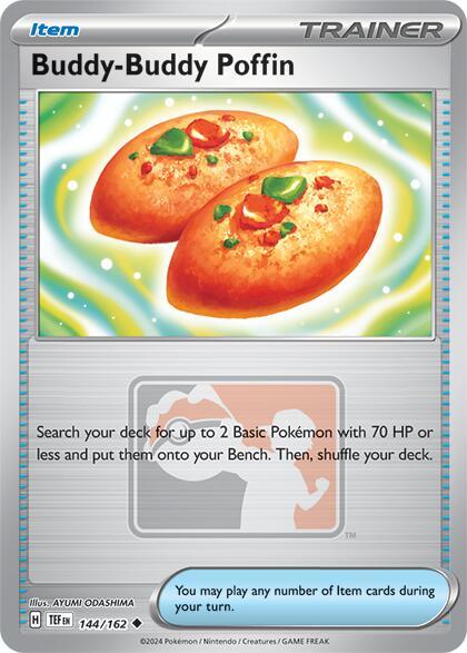 Buddy-Buddy Poffin  - 144/162 - Temporal Forces (League Stamp Holo)