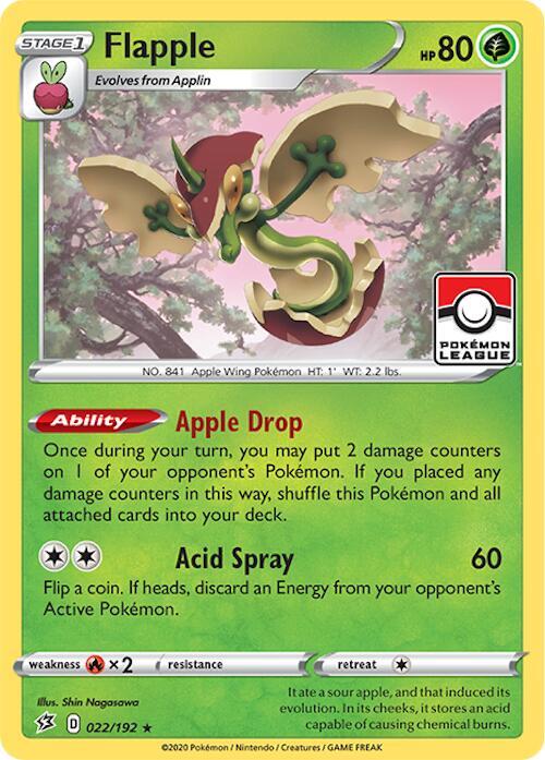 Flapple - 022/192 (Pokemon League) - League & Championship Cards (PR)