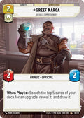 Greef Karga - Affable Commissioner (Hyperspace) - Shadows of the Galaxy: Weekly Play Promo
