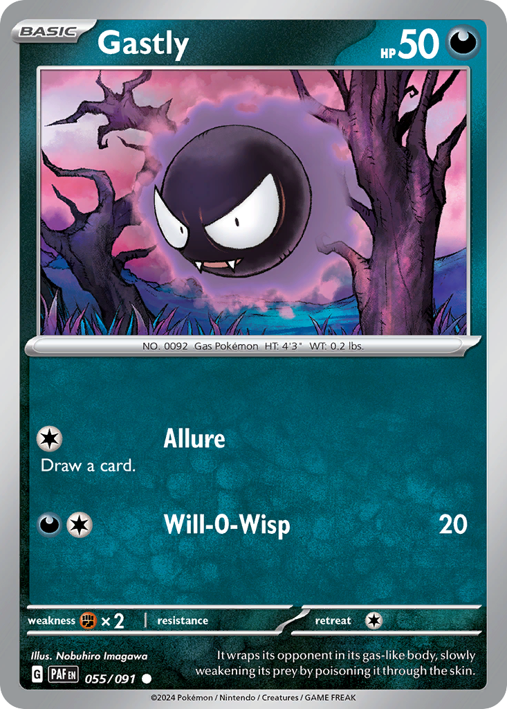 Gastly - 055/091 - Paldean Fates