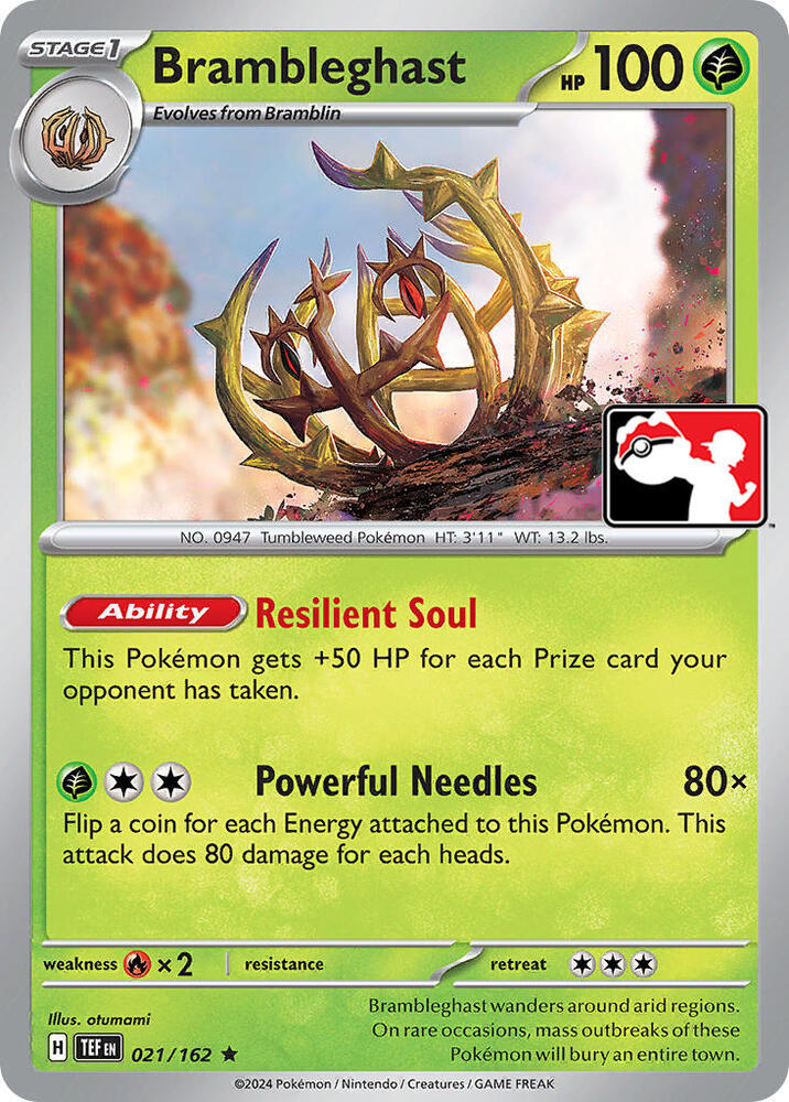 Brambleghast - 021/162 - Temporal Forces (League Stamp)