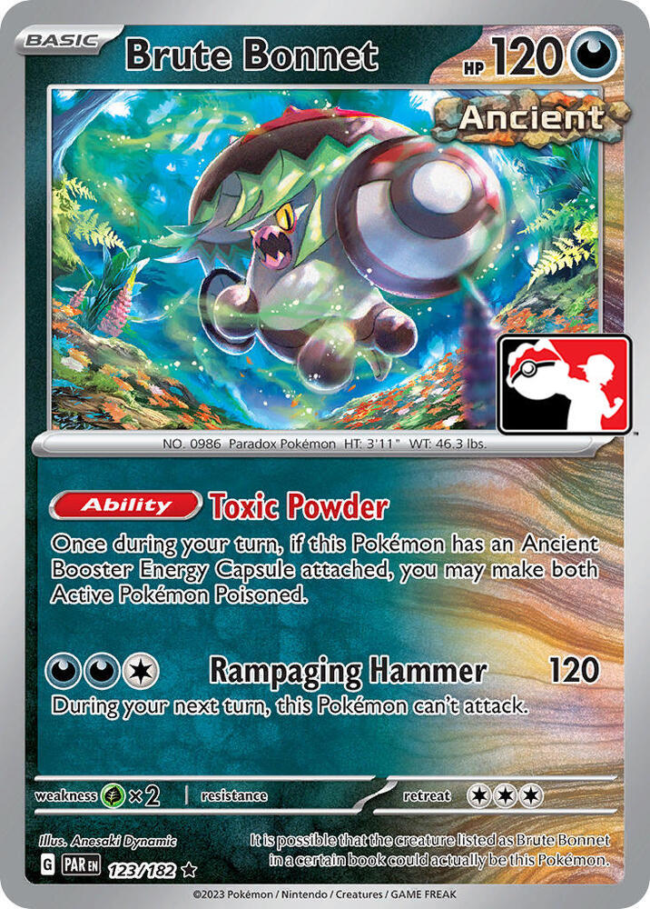 Brute Bonnet  - 123/182  - Paradox Rift (League Stamp)