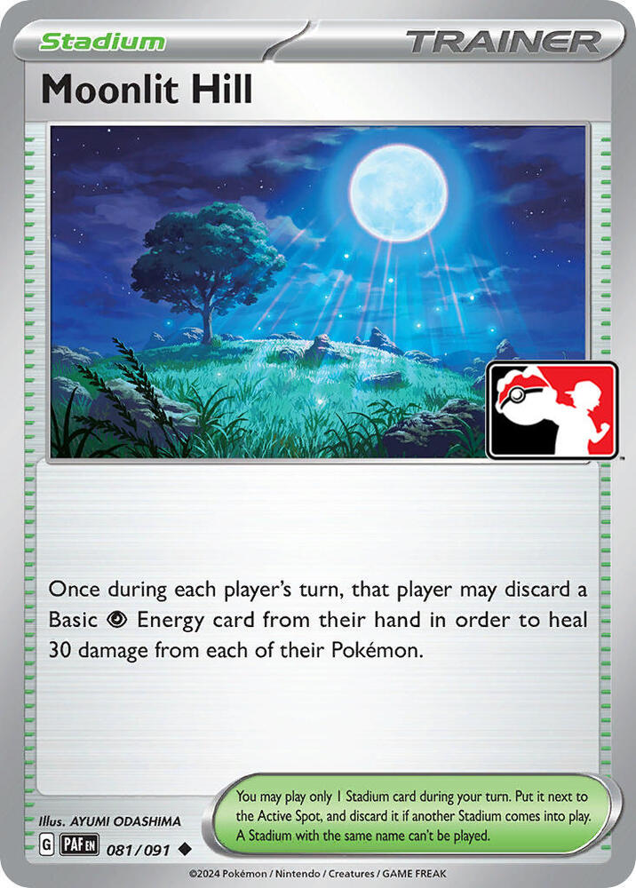 Moonlit Hill - 081/091 - Paldean Fates (League Stamped Holo)