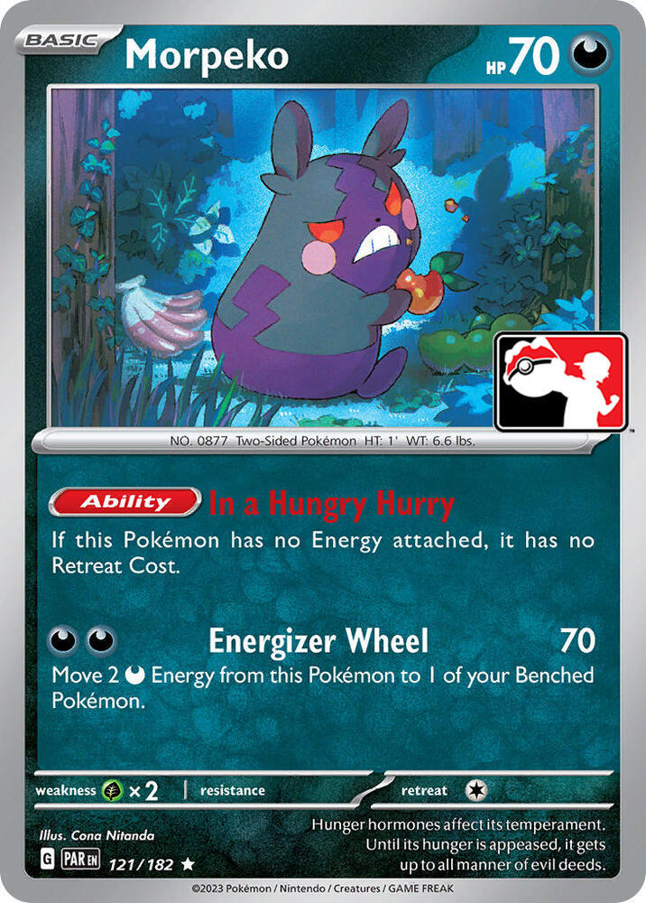 Morpeko  - 121/182  - Paradox Rift (League Stamp)