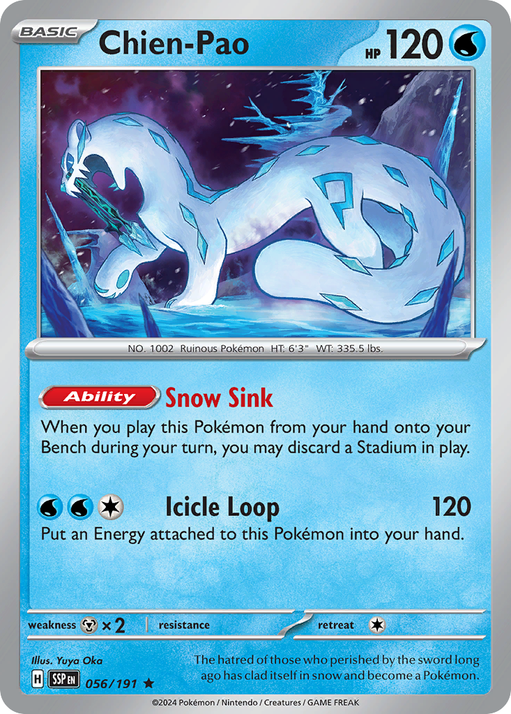 Chien-Pao- 056/191 - Surging Sparks (Reverse Holo)
