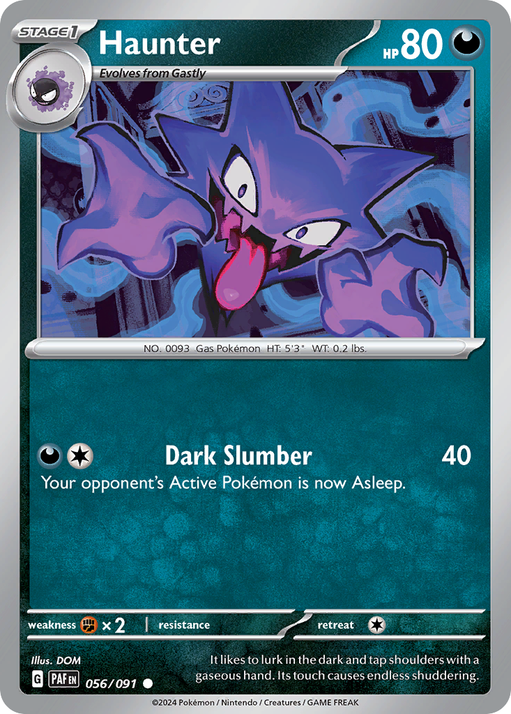 Haunter - 056/091 - Paldean Fates (Reverse Holo)