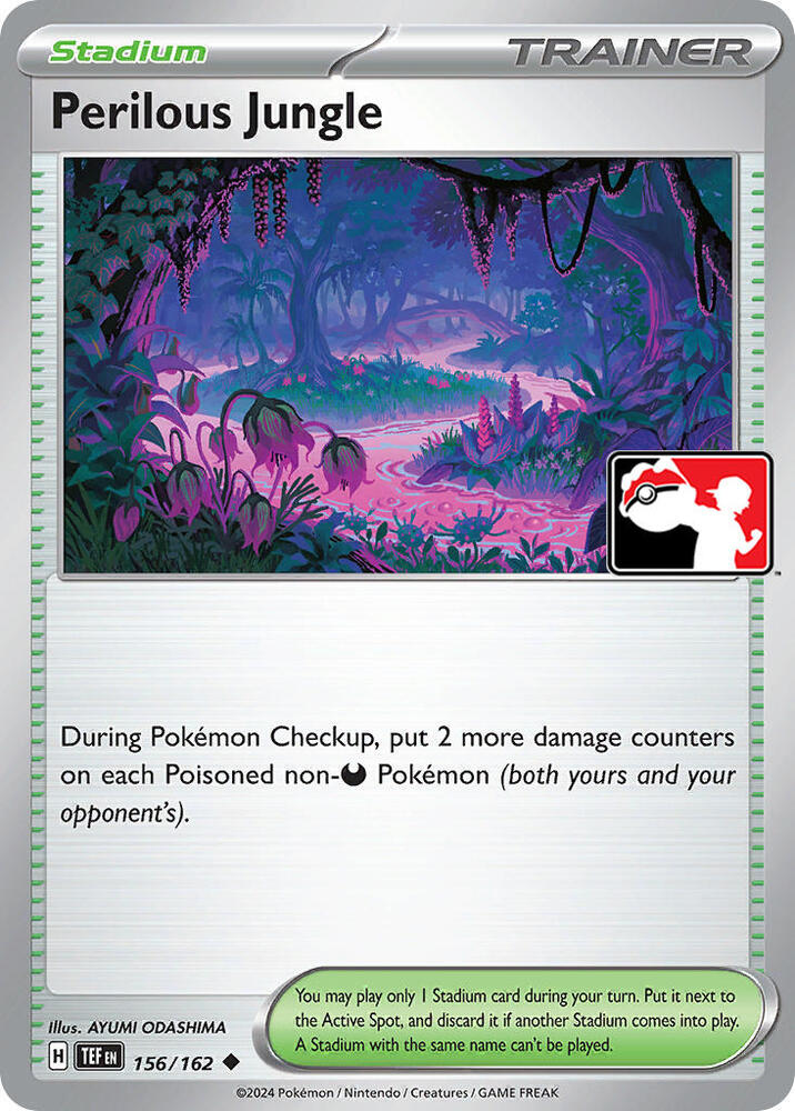 Perilous Jungle - 156/162 - Temporal Forces (League Stamp Holo)