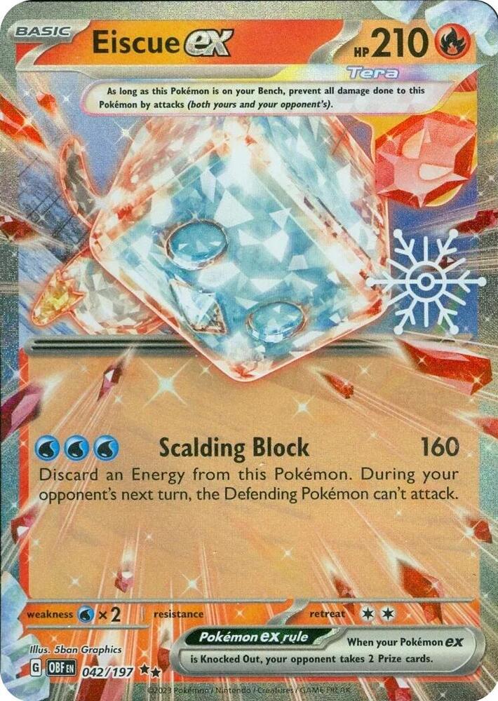 Eiscue ex - 042/197 - Obsidian Flames (Holiday Calendar)
