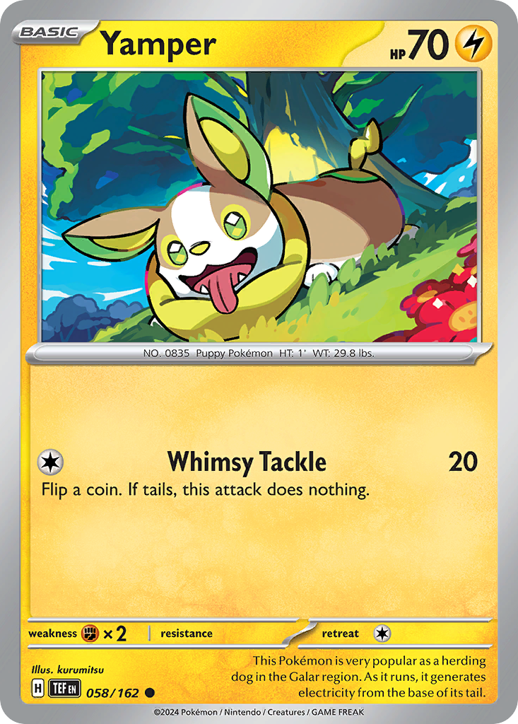Yamper - 058/162 - Temporal Forces (Reverse Holo)