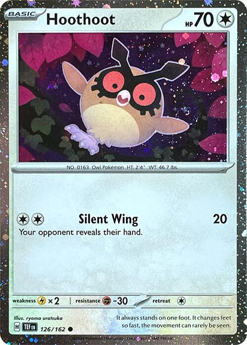 Hoothoot - 126/162 - Temporal Forces (Cosmo Holo)