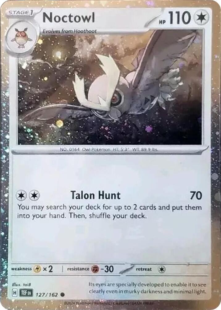 Noctowl - 127/162 - Temporal Forces (Cosmo Holo)