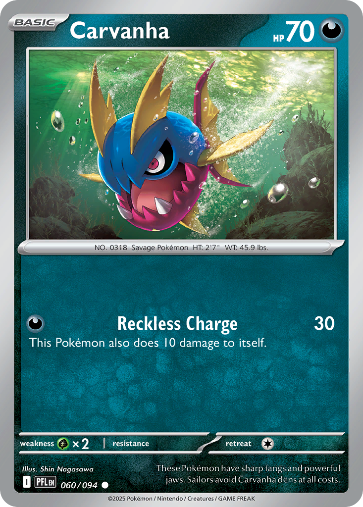 Carvanha- 060/094 - Phantasmal Flames