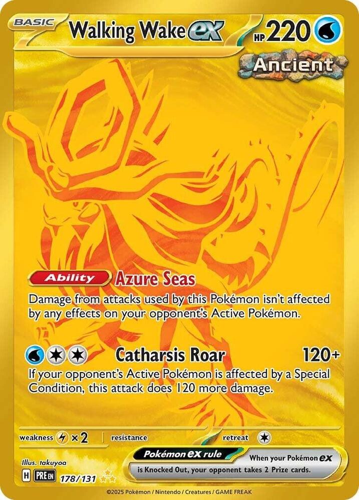 Walking Wake ex - 178/131 - SV: Prismatic Evolutions (PRE)