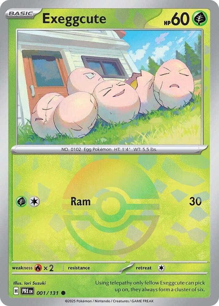 Exeggcute - 001/131 - SV: Prismatic Evolutions (PRE) (Poke Ball Pattern)