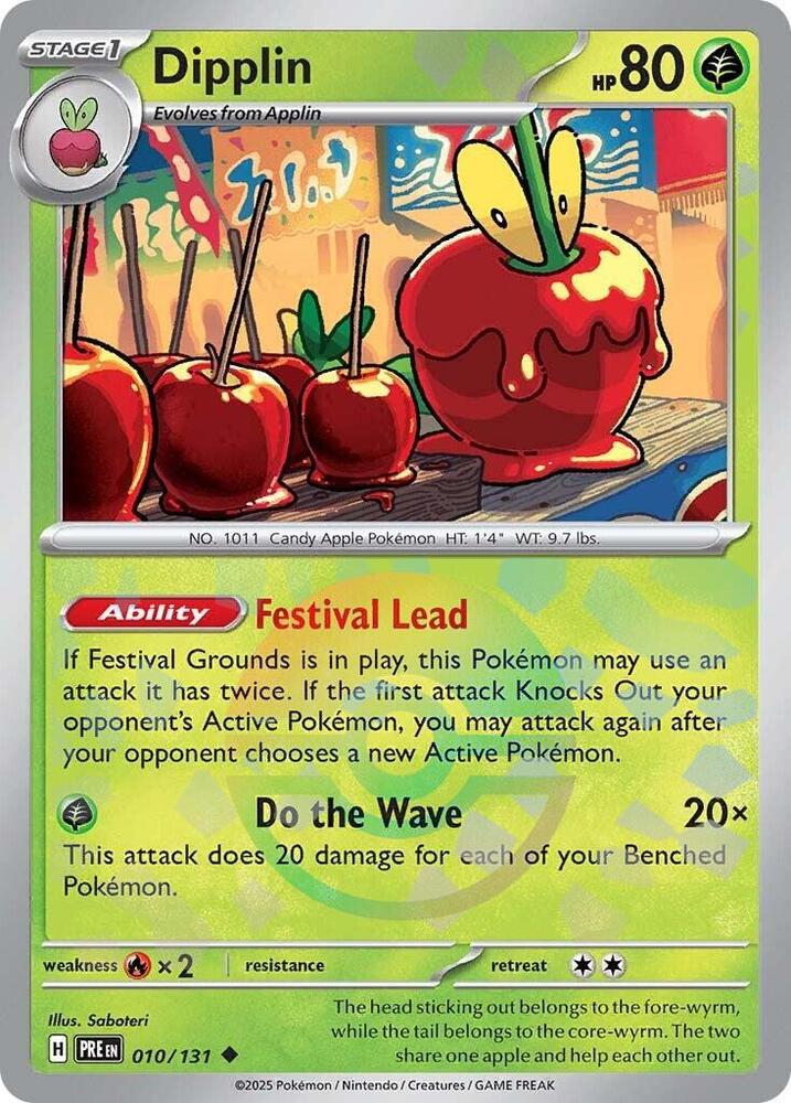 Dipplin - 010/131 - SV: Prismatic Evolutions (PRE) (Poke Ball Pattern)