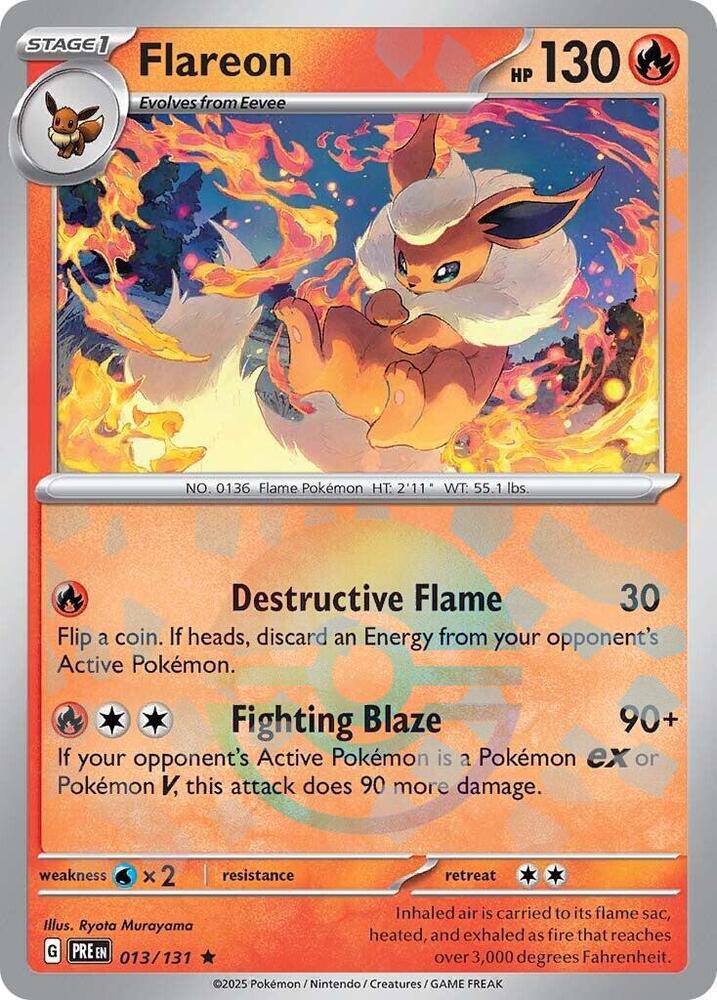 Flareon - 013/131 - SV: Prismatic Evolutions (Poke Ball Pattern)