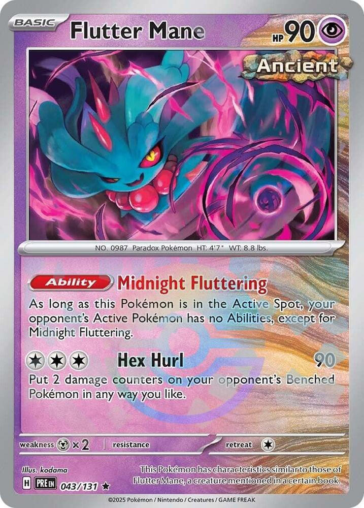 Flutter Mane - 043/131 - SV: Prismatic Evolutions (Poke Ball Pattern)