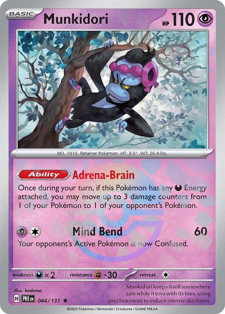 Munkidori - 044/131 - SV: Prismatic Evolutions (PRE) (Poke Ball Pattern)