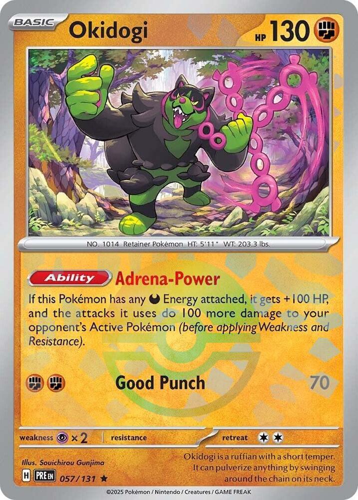 Okidogi - 057/131 - SV: Prismatic Evolutions (PRE) (Poke Ball Pattern)