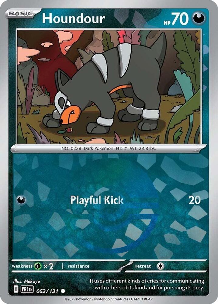 Houndour - 062/131 - SV: Prismatic Evolutions (PRE) (Poke Ball Pattern)