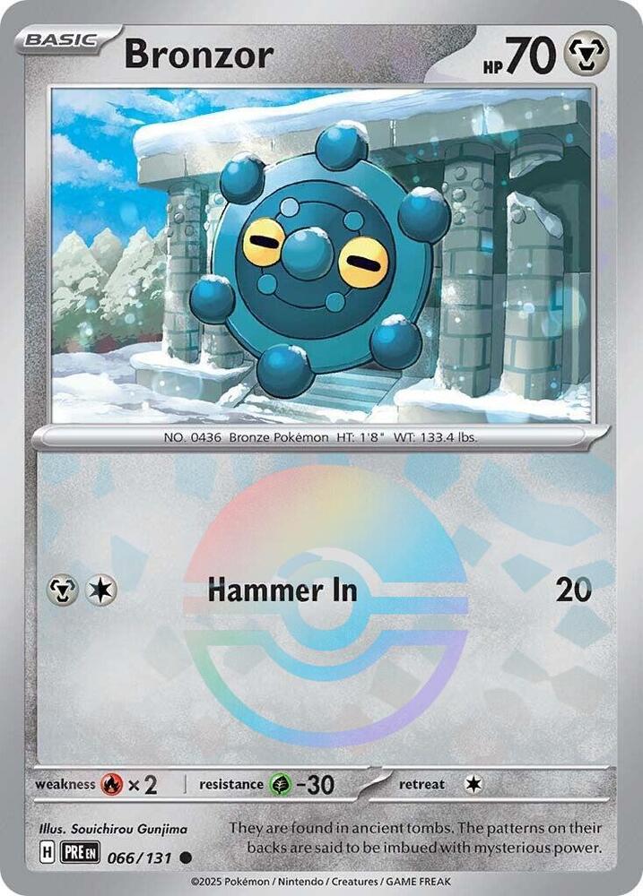 Bronzor - 066/131 - SV: Prismatic Evolutions (PRE) (Poke Ball Pattern)