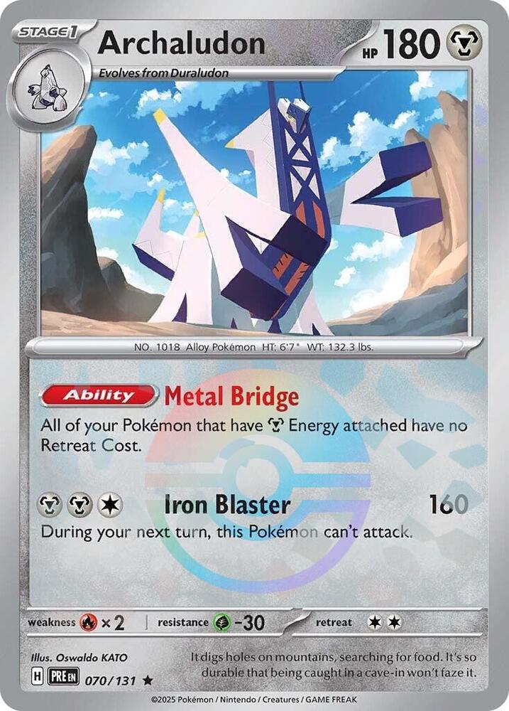 Archaludon - 070/131 - SV: Prismatic Evolutions (PRE) (Poke Ball Pattern)