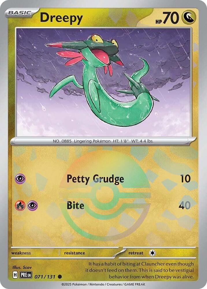Dreepy - 071/131 - SV: Prismatic Evolutions (PRE) (Poke Ball Pattern)