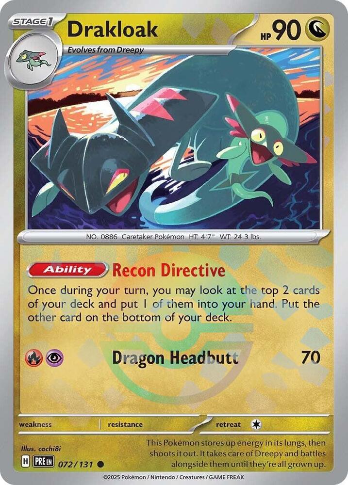 Drakloak - 072/131 - SV: Prismatic Evolutions (Poke Ball Pattern)