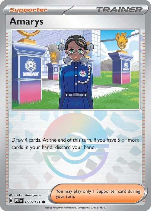 Amarys - 093/131 - SV: Prismatic Evolutions (Poke Ball Pattern)