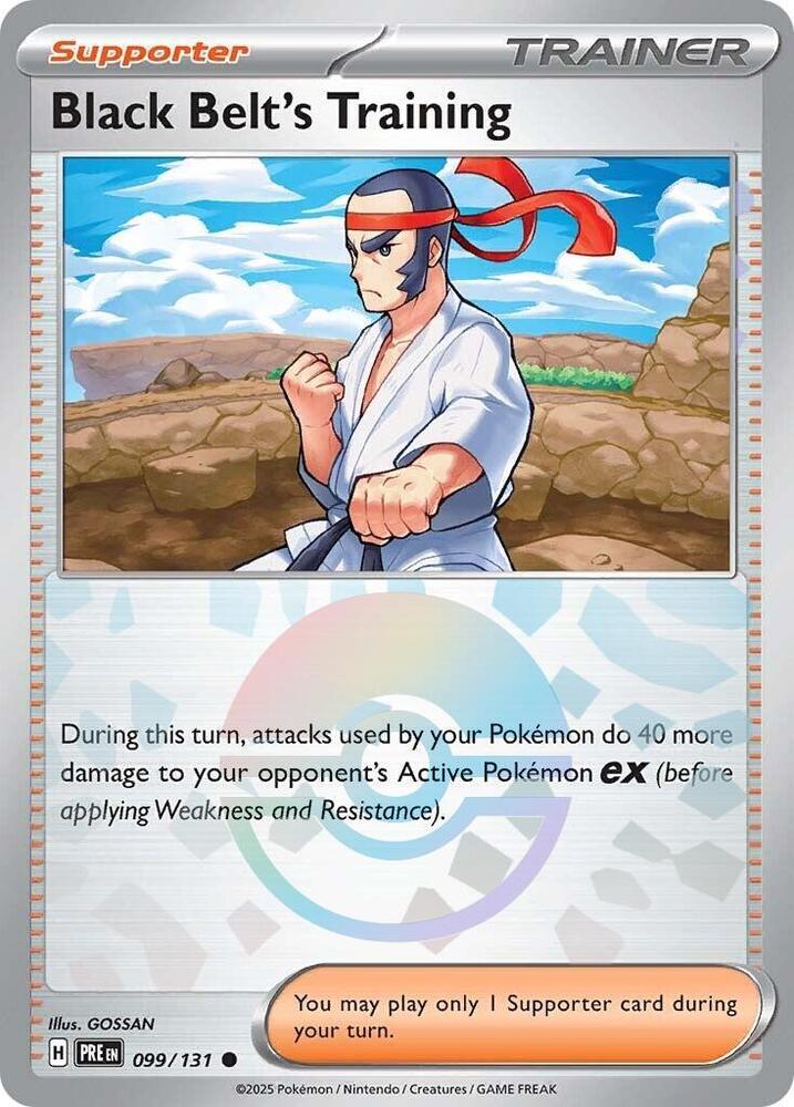 Black Belt's Training - 099/131 - SV: Prismatic Evolutions (PRE) (Poke Ball Pattern)