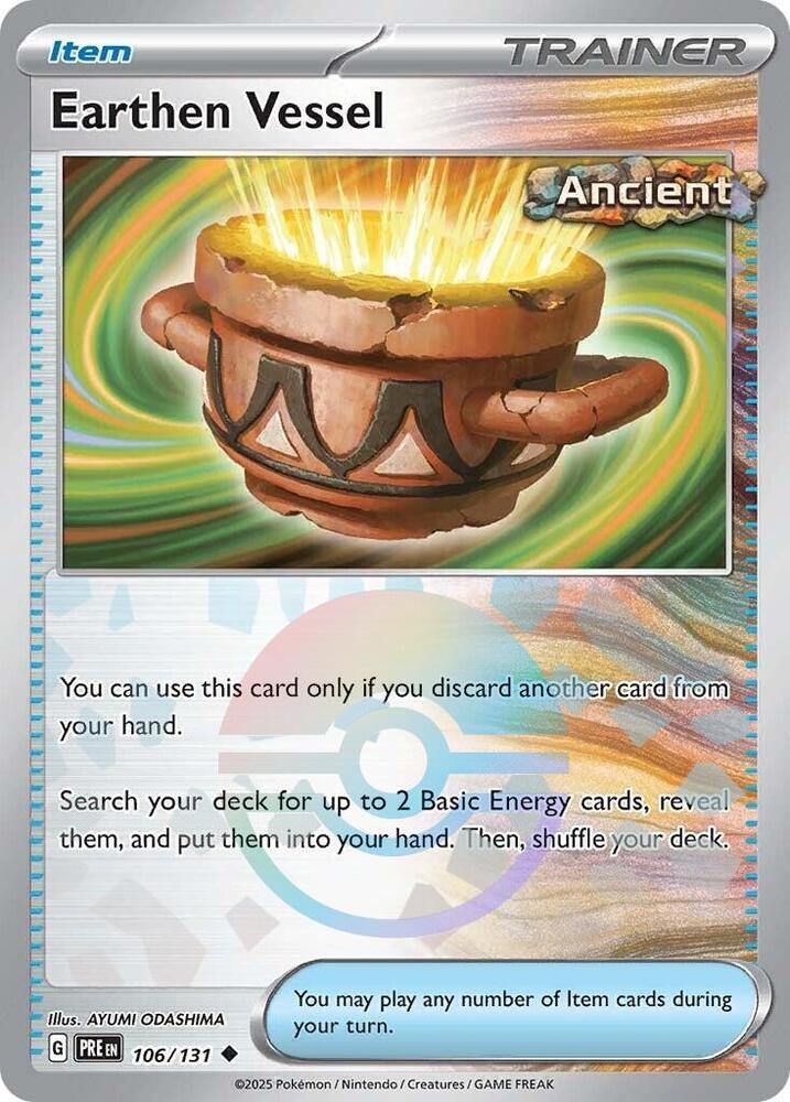 Earthen Vessel - 106/131 - SV: Prismatic Evolutions (PRE) (Poke Ball Pattern)