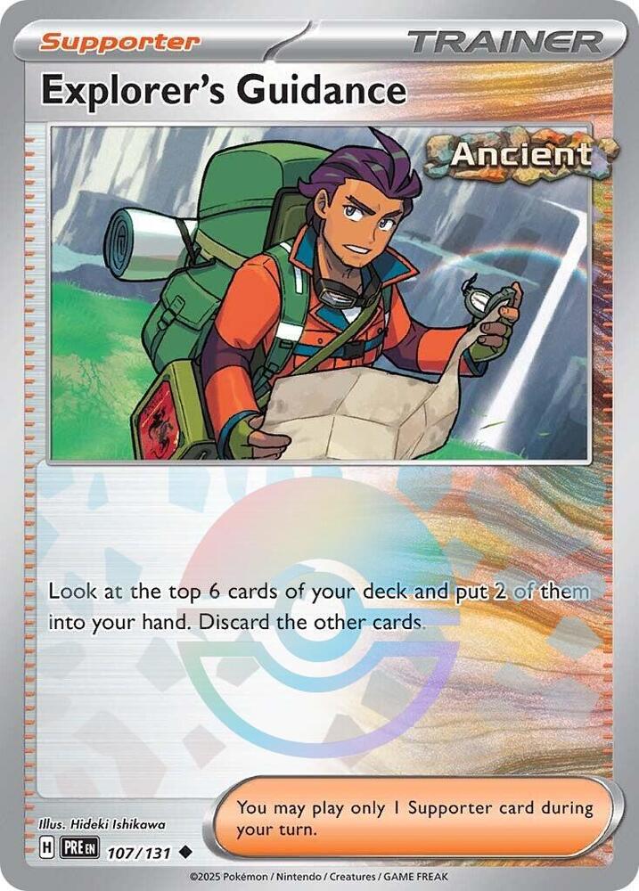 Explorer's Guidance - 107/131 - SV: Prismatic Evolutions (PRE) (Poke Ball Pattern)