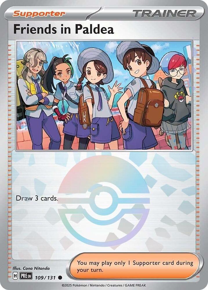 Friends in Paldea - 109/131 (Poke Ball Pattern) - SV: Prismatic Evolutions