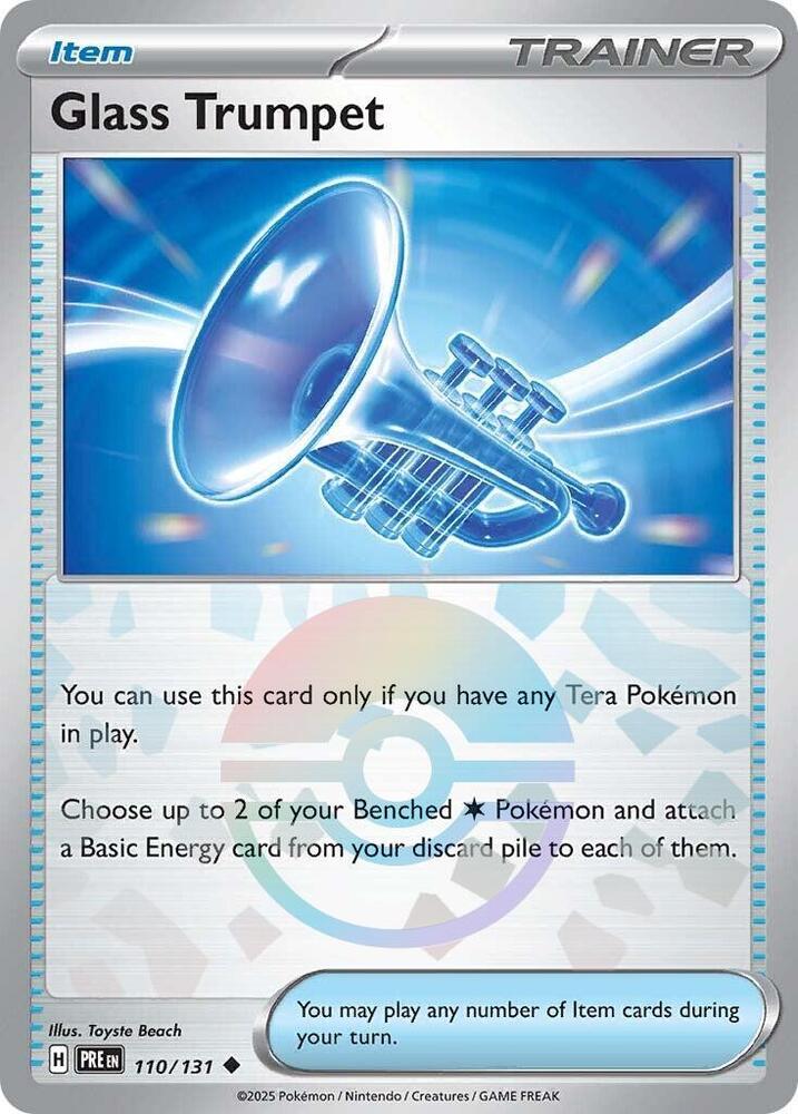Glass Trumpet - 110/131 - SV: Prismatic Evolutions (PRE) (Poke Ball Pattern)