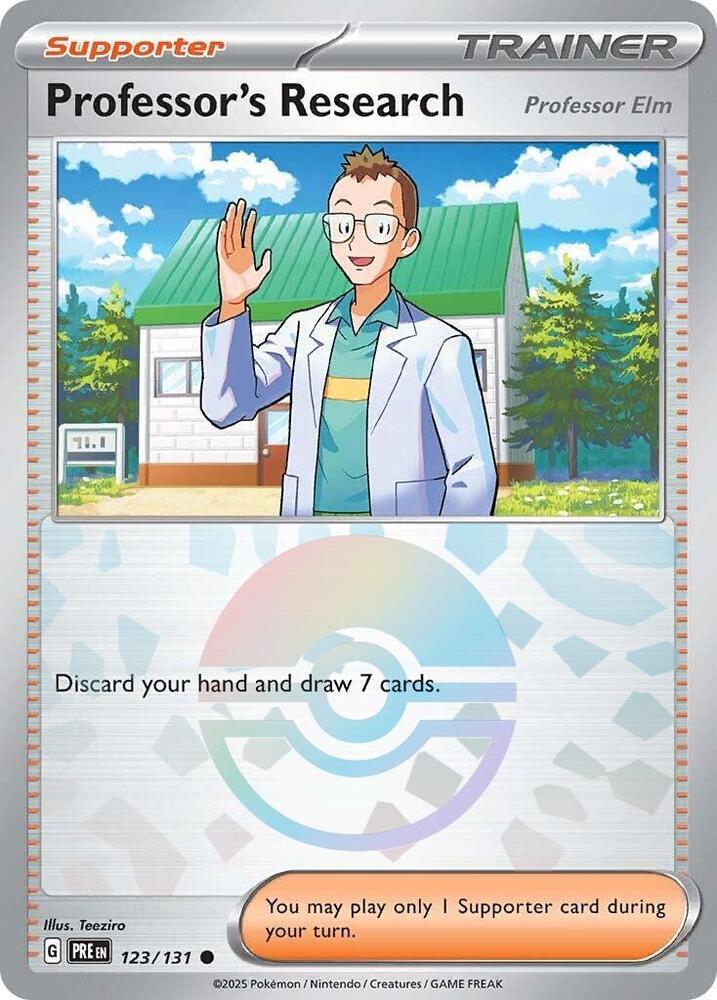 Professor's Research - 123/131 - Prismatic Evolutions [Elm] (Poke Ball)