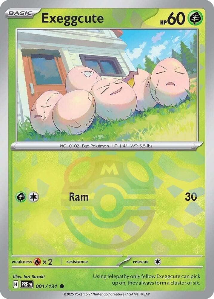 Exeggcute - 001/131 - SV: Prismatic Evolutions (Master Ball Pattern)