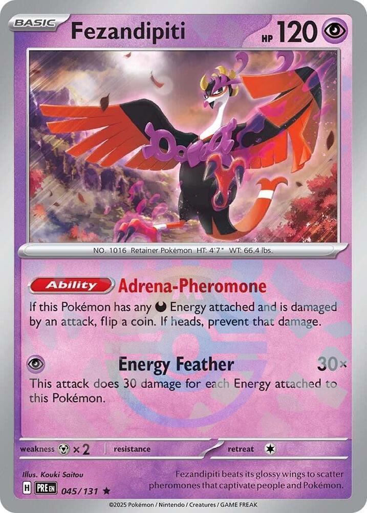 Fezandipiti - 045/131 - SV: Prismatic Evolutions (PRE) (Master Ball Pattern)