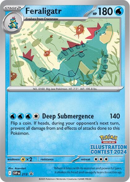 Feraligatr - 213/225 - SVP Black Star Promos (svp) (Illustration Contest 2024)