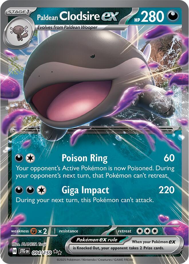 Paldean Clodsire ex - 094/159 - SV: Journey Together (JTG)