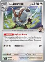 Hop's Dubwool  - 136/159  - Journey Together (Holo)
